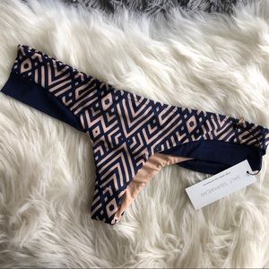 Salt swimwear kyra cheeky bikini bottom in fractal